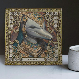 Mystic Dolphin Spirit Personalised Tribal Tribute Tile