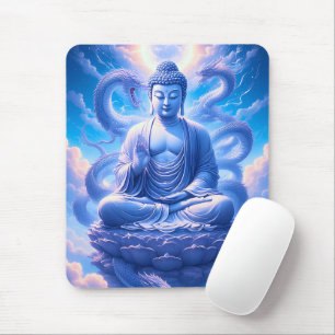 Mystic Dragon Buddha Meditation Mouse Mat