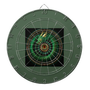 Mystic Dragon Dartboard Fantasy Dragon Art Game