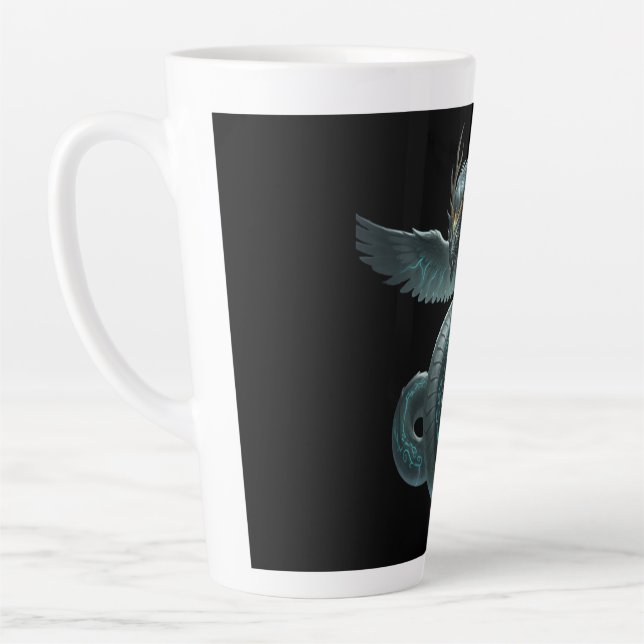 Mystic Dragon Mug – Blue & Green Fantasy (Left)
