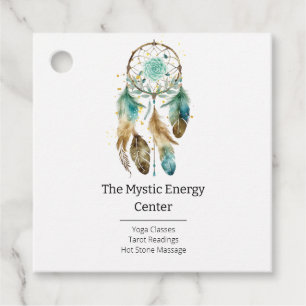 Mystic Dreamcatcher Spiritual Metaphysical Yoga Favour Tags