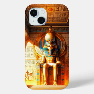 Mystic Echoes–4D Anime Egyptian iPhone 15 Case