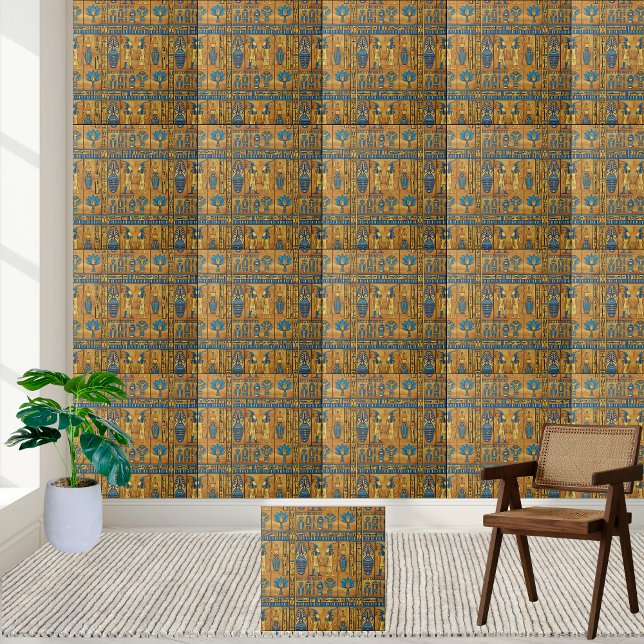 Mystic Egyptian Hieroglyphs Home Accent Tile (Mystic Egyptian Hieroglyphs Home Accent Tile)