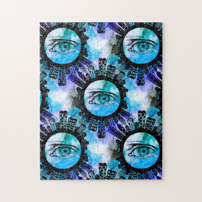 Mystic Elegance in Urban Contemporary Style Jigsaw Puzzle (Vertical)