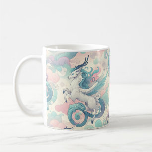 Mystic Elegance: Pastel Kirin Whispers Coffee Mug