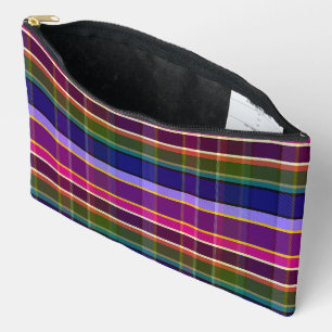 Mystic Elements Plaid MM Accessory Pouch