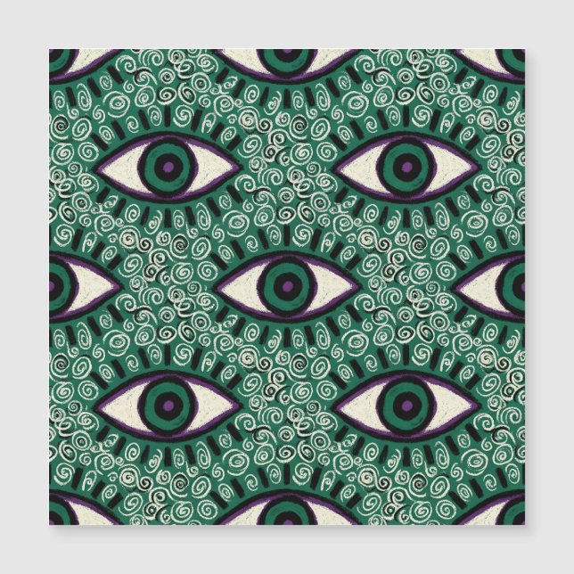 "Mystic Emerald Eyes" - Psychedelic Swirl Seamless (Front)
