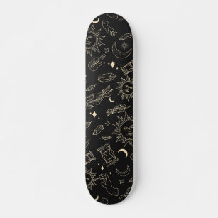 Mystic Esoteric Celestial Galaxy Skateboard