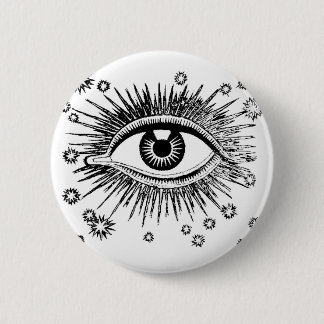 Mystic Eye Sees All 6 Cm Round Badge