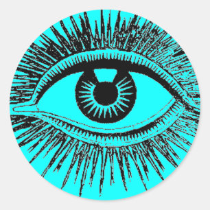 Mystic Eye Sees All ICU Classic Round Sticker