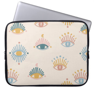 Mystic eyes seamless pattern,mystical background,m laptop sleeve