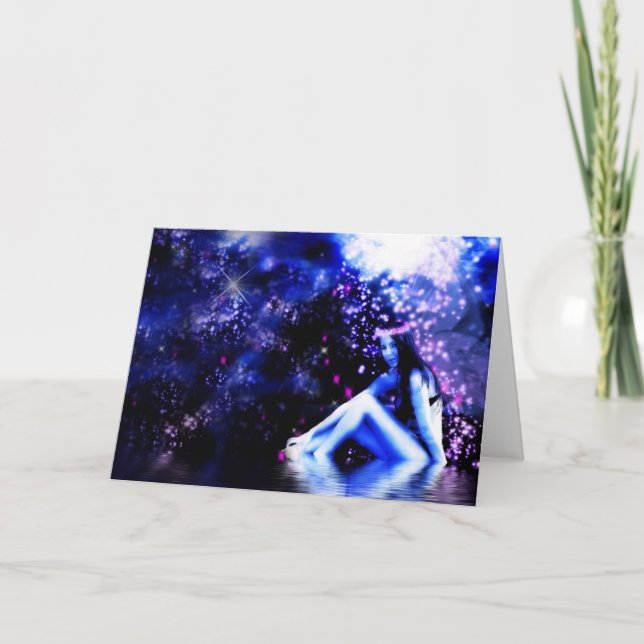 Mystic Fairy Note Card - Lonely Fairy (Front)