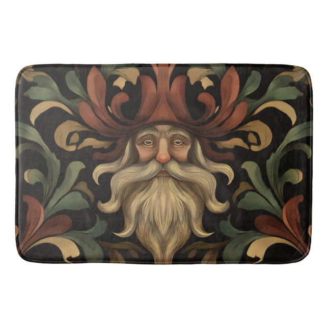 Mystic Fantasy Gnome Bath Mat (Front)