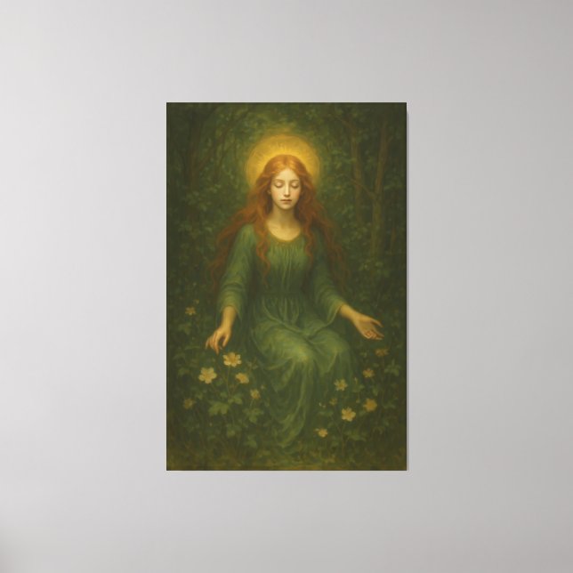 Mystic Fine Art Collection – Sacred Light Portrait Canvas Print (Front)