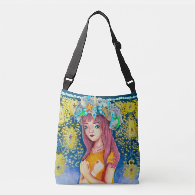 Mystic Firefly Beach All-Over Print Bag (Front)