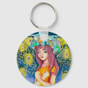 Mystic Firefly Beach Keychain
