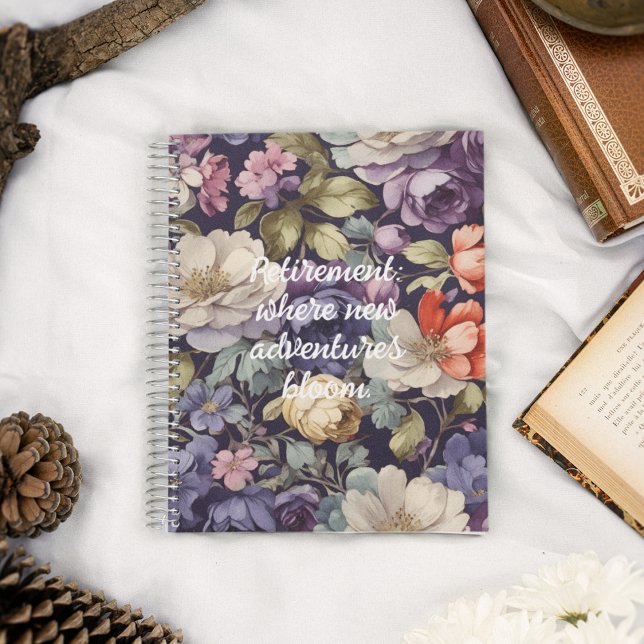 Mystic Flowers Custom Retirement Gifts for Her Mum Notebook (Mystic Flowers Custom Retirement Gifts for Her Mom)
