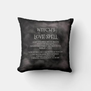 Mystic Fog Black Witch’s Love Spell Cushion