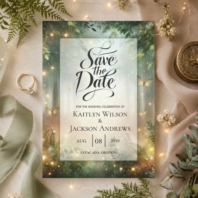 Mystic Forest Meadow Magic Save The Date (Creator Uploaded)