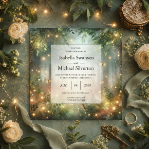 Mystic Forest Meadow Magic Wedding Invitation