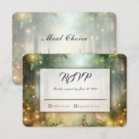 Mystic Forest Meadow Magic Wedding RSVP