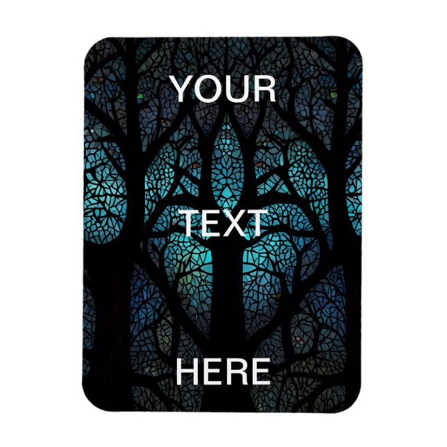Mystic Forest Mosaic Magnet (Vertical)