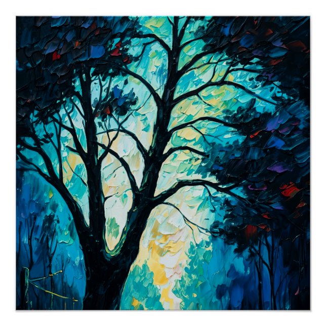 Mystic Forest Tree Poster (Front)