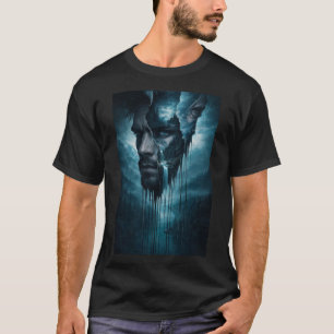 Mystic Forest Within – Surreal Male Portrait T-Shirt