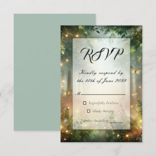 Mystic Forrest Meadow Magic  RSVP Card