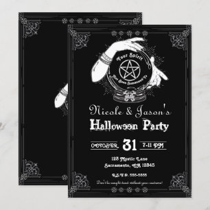 Mystic Fortune Teller Mystical Halloween Party Invitation