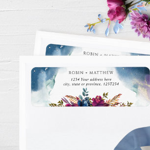 Mystic Garden Celestial Theme Return Address