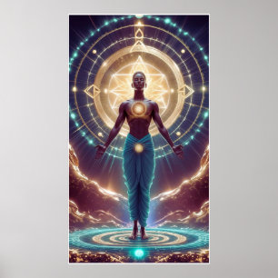 Mystic Geometry – Radiance of the Soul Poster