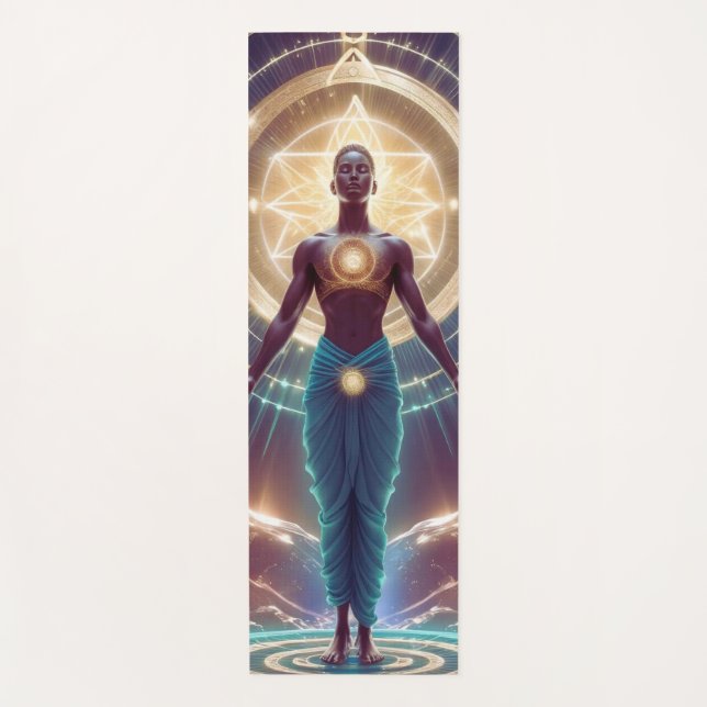 Mystic Geometry – Radiance of the Soul Yoga Mat (Front)