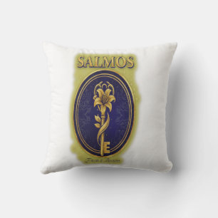 Mystic Golden Key & Bloom: Elegant Logo Design Thr Cushion