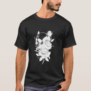 Mystic Goth Aesthetic Rose Alternative Floral Occu T-Shirt