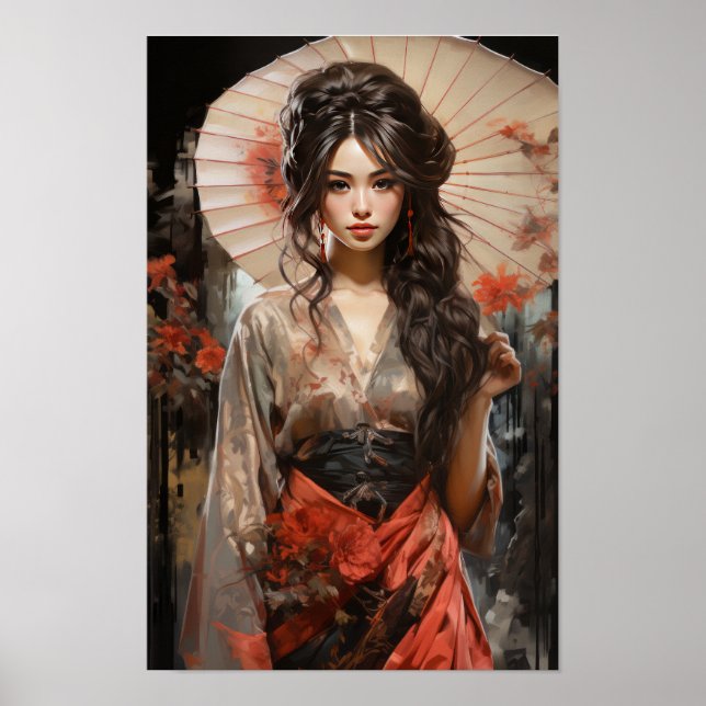 Mystic Grace: Enchanting Japanese Woman  Poster (Front)