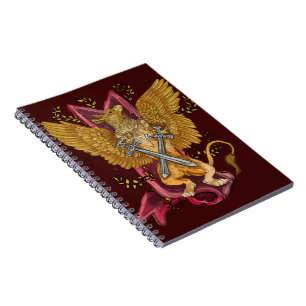 Mystic Gryphon with swords Notebook