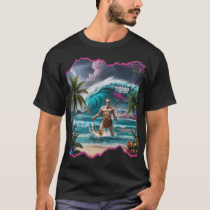 Mystic H2O Fantasy Neptunes Landing Design T-Shirt