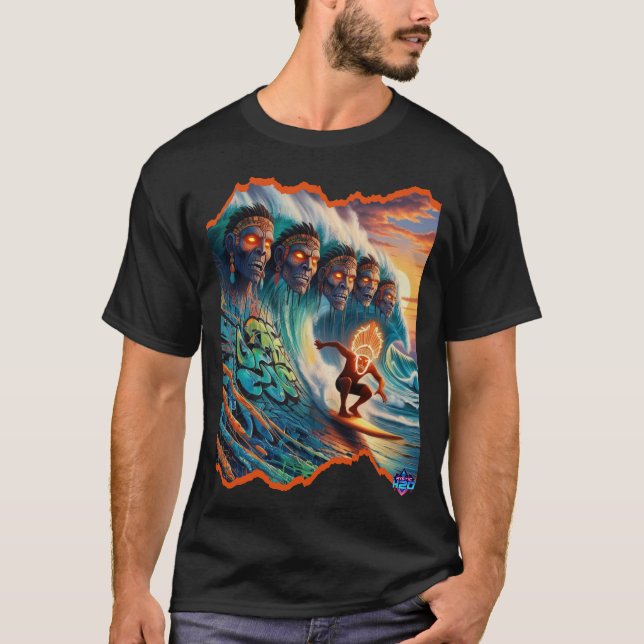 Mystic H2O Surf Gods of Atlantis T-Shirt (Front)