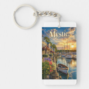 Mystic Harbour Reflections Key Ring