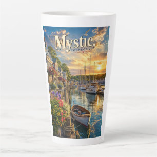Mystic Harbour Reflections Latte Mug