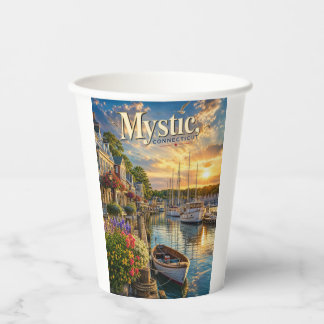 Mystic Harbour Reflections Paper Cups