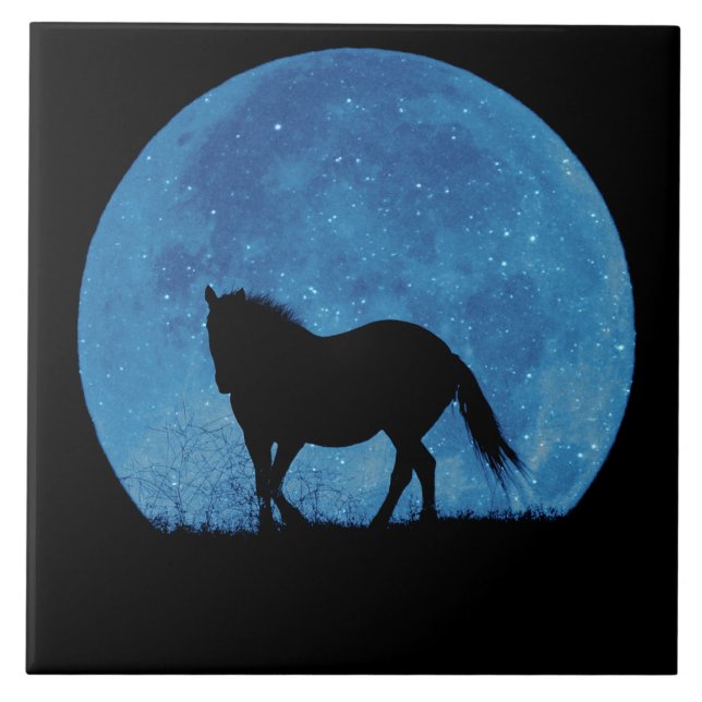 Mystic Horse in Sparkle Moon Tile (Front)