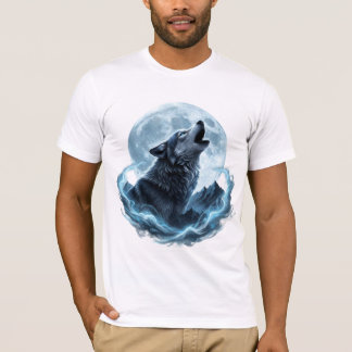 Mystic Howling Wolf Under the Full Moon – Spirit  T-Shirt