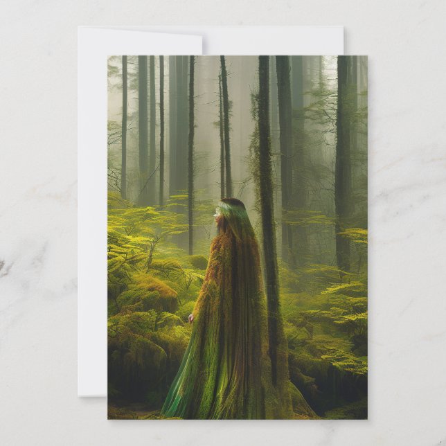 Mystic Journey of the Woodland Wanderer Through th Card (Front)