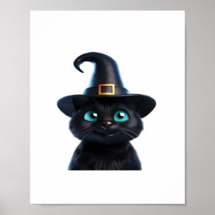 Mystic Kitty – Halloween Cat Classic T-Shirt Poster