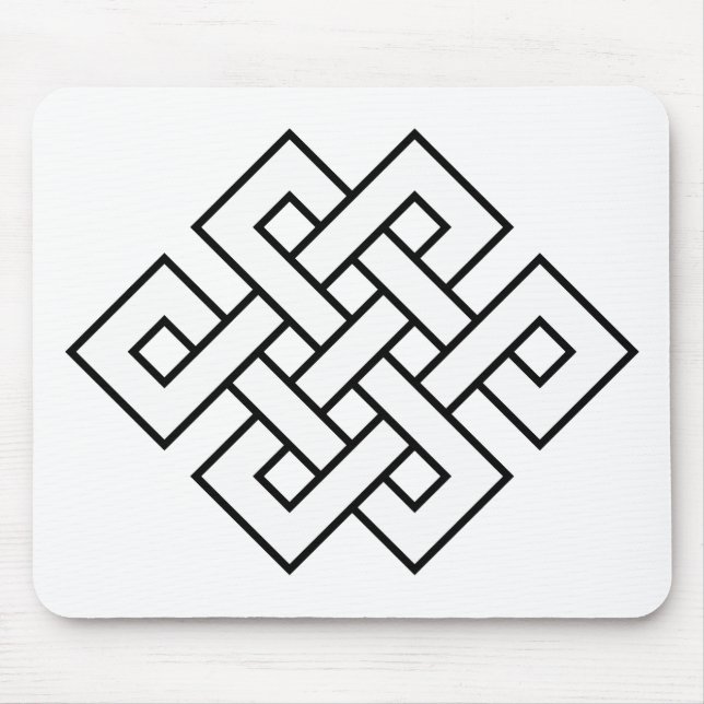 Mystic Knot - B&W 1 Mouse Mat (Front)