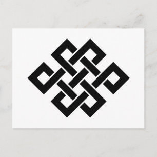 Mystic Knot - B&W 2 Postcard