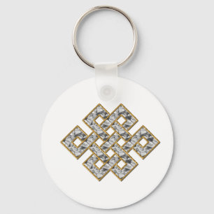 Mystic Knot - Silver & Gold 1 Key Ring