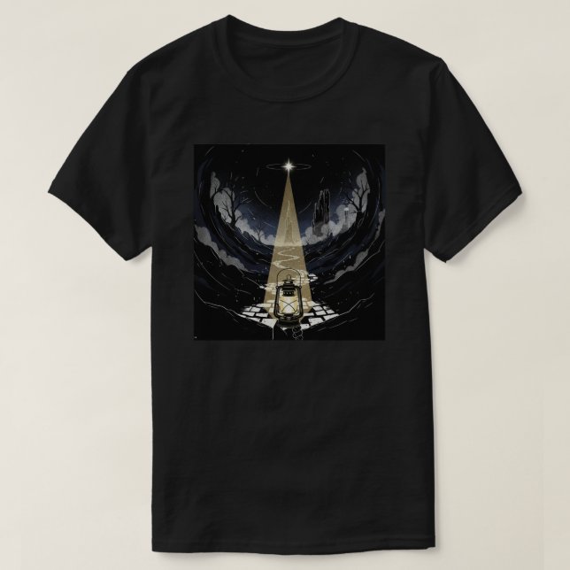 Mystic Lantern of the Dark Forest T-Shirt (Design Front)
